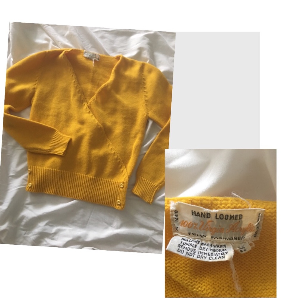 Vintage Hand loomed/ knit sweater szS